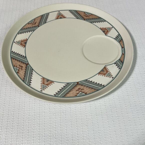 Mikasa Santa Fe Crudite Itaglio Ceramic Multi Southwest Replacement Plate Only - Picture 7 of 12